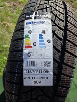 Nové zimní pneu Dunlop Winter Sport 5 215/60/17 - 2