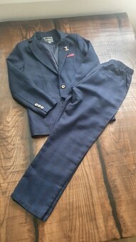 Chlapecký oblek modrý + boty 35 - 2