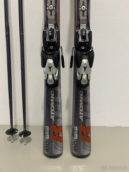 Lyže Atomic series 8 vel. 150 + hůlky 120 - 2