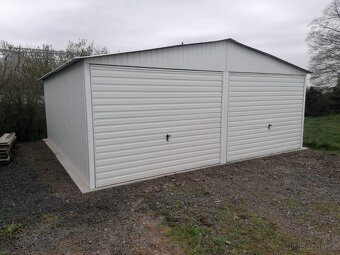 Plechová garáž 6x5m - 2
