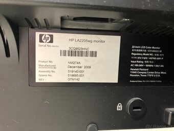 LCD monitor HP LA2205, 22” - 2