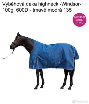 Výběhová deka HKM Windsor HighNeck 100g - 2