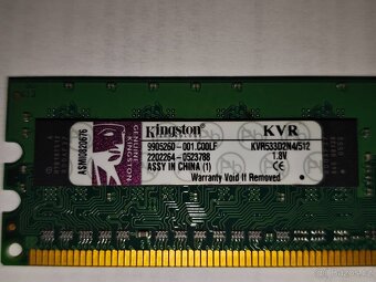 Kingston PC2-4200 512 MB DIMM 533 MHz DDR2 SDRAM - 2