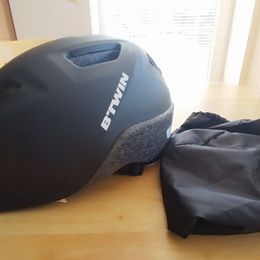 Cyklistická helma BTWIN vel. M (55-59 cm) +ochraný potah pro - 2