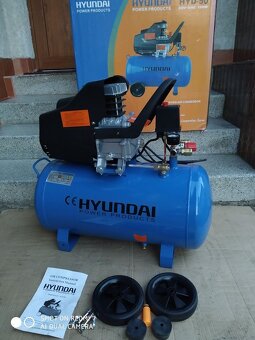 Prodám NEPOUŽITÝ olejový Kompresor HYUNDAI HYD-50 - 50 LITRŮ - 2