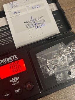 Bílé zlato set dva 14k 7,86g - 2