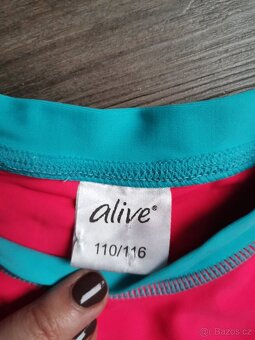 Plavkové tričko vel. 110/116 zn. Alive - 2