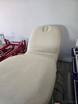 Elektrické Masážní wellness lehátko 3 motory béžové - 2
