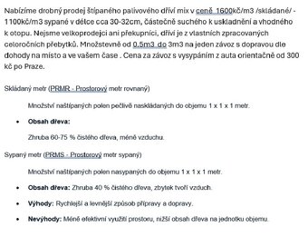 Prodám palivové dřevo - 2