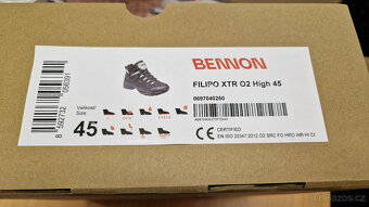 Prodám kotníkové trekové boty Bennon Filipo XTR vel.45 - 2