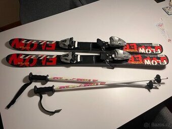 Dětské lyže ELAN 100 + přeskáče SALOMON 18 - lok. Prostějov - 2