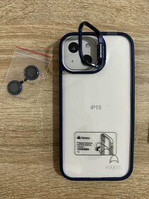 Kryt na iphone 15 se stojánkem + sklo na kameru - 2