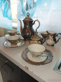 Stará porcelánová souprava feinsilber - 2
