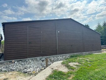 Plechová garáž 9x5m - 2