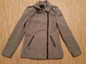 Flaušový kabát vel.36/38 - 2