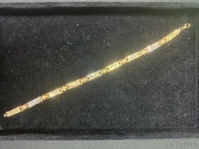 Zlatý opuncovaný náramek 585/1000, 6,71 g - 2