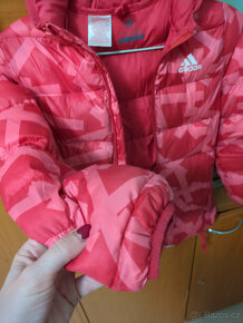 Adidas zimní bunda růžová vel.128 levně - 2