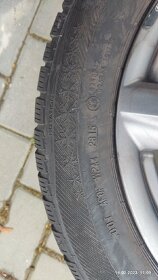 Prodám ALU kola s pneu: 205,55,R16 - 2
