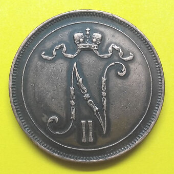 Stará mince r. 1916 Mikuláš II. - 2