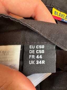 PÁNSKÉ PRACOVNÍ KRAŤASY zn. Blåkläder vel. L, C50 - 2