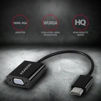 AXAGON RVH-VGN, HDMI - VGA adapter, FullHD, 1920x1200 - 2