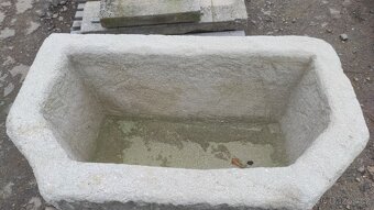 Kaménka, kamenná stírka, koryto, žlab, 102x60x60cm - 2