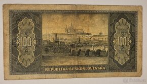 Státovka 100 Kčs z roku 1945, série MC - 2