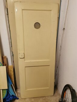 Retro, starožitné, staré, interiérové dveře - 2