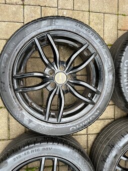 4x litá kola 5x100 R16, letní pneu 70% - 2