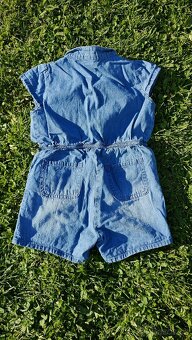 Krásný kraťasový džínový overal vel.92(18-24m) - 2