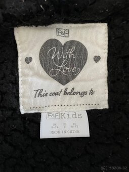 Teplá dětská bunda s kožíškem F&F 8-9let - 2