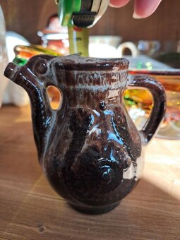 Starý retro keramický džbáneček - 2