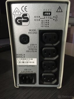 UPS APC 400 (250W) záložní zdroj + ochrana - 2