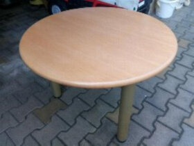 Prodám nový konf.stolek vyráběný na zakázku-kruh 90cm - 2