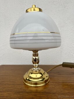 Stolní lampa sklo-zlatá - 2