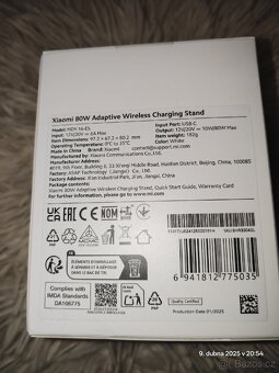 Bezdrátová nabíječka Xiaomi 80W - 2