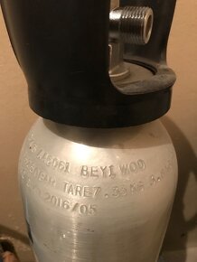 Hliníková CO2 lahev 6.8 kg - 2