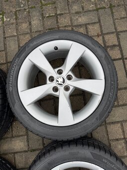 ORIGINÁL Alu Škoda DIONE 5x100, R16 - vč. pneu - 2