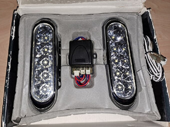 Světla pro denní svícení DRL-2x5 LED.12/24V. - 2
