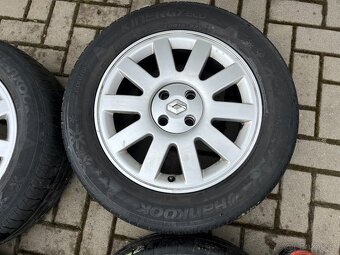 4x alu disky 4x100 R16, letní pneu - 2