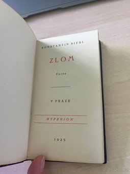 Konstantin Biebl – Zlom (1925), kožená vazba, zlacená ořízka - 2