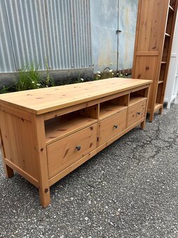 Ikea Hemnes Tv komoda sv. hnědé mořidlo, masiv - 2