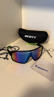 Sportovní sluneční brýle Scott - černo-zelené - 2