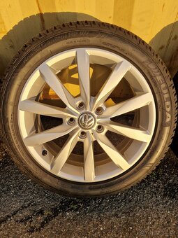 5x112 r17 kola disky vw golf 7 alu dijon zimni 205 50 17 - 2