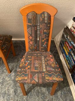 Židle jídelní masivní 4 ks - velmi pěkný stav - 2