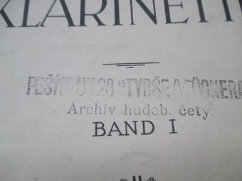 Noty na klarinet-Starožitnost - 2