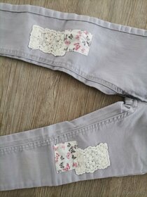 Dívčí kalhoty, rifle, vel. 116, 122, 6 let - 2