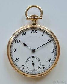 Pánské zlaté kapesní hodinky 14K - 2