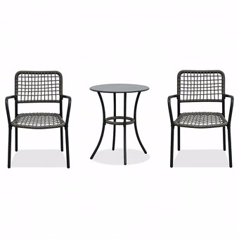 Balkónový set, zahradní set L1103 stůl + 2x židle - 2