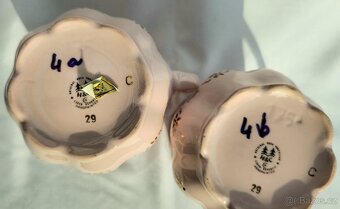 Hrníček z růžového porcelánu. 2 ks - 2